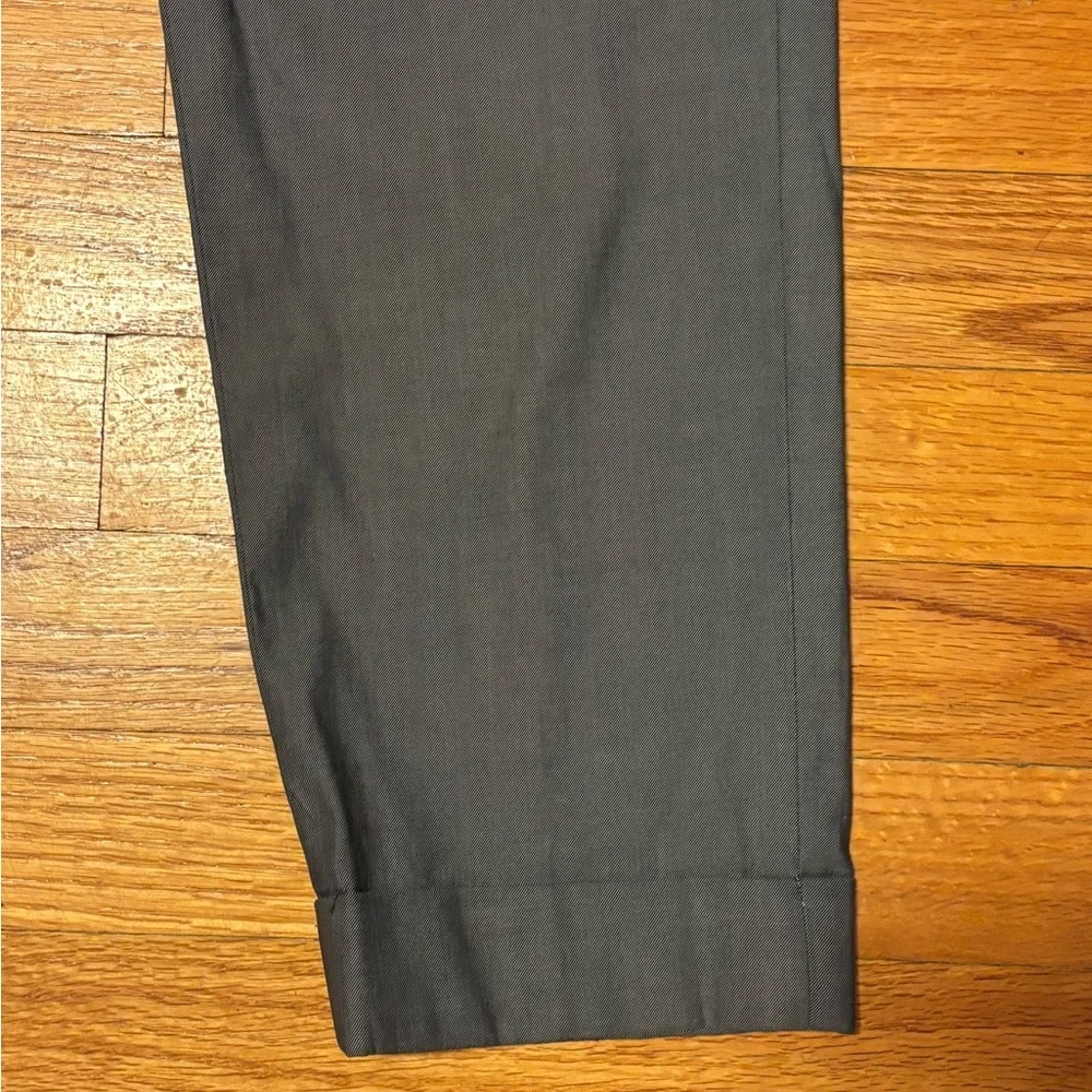 Banana Republic The Martin Fit Gray Cropped Cuffed Pants Size 2P